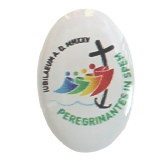 Sticker für Herzstücke und Medaillen, Logo Heiliges Jahr 2025, Pilger der Hoffnung