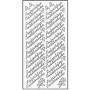 Ziersticker silberfarben "Aufrichtige...