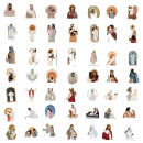52 Jesus-Sticker, verschiedene Motive, 4-7 cm, Aufkleber