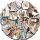 52 Jesus-Sticker, verschiedene Motive, 4-7 cm, Aufkleber