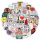 50 christliche Sticker, verschiedene Motive, 4-7 cm, Aufkleber