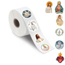 500 Jesus-Sticker, 10 verschiedene Motive, ca. 2,5 cm,...