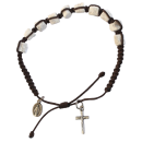 Armband-Rosenkranz mit Steinperlen aus Medugorje
