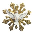 Statue "Heiliger Geist" 14cm, Kunstharz, gold /...