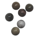 Versteinerte Holzperlen, 6 mm, 60 St&uuml;ck