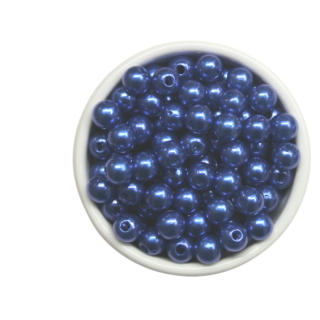 Wachsperlen 6 mm, dunkelblau, 300 St&uuml;ck