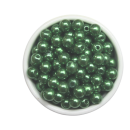 Wachsperlen 6 mm, moosgr&uuml;n, 1000 St&uuml;ck