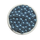 Wachsperlen 6 mm, metallicblau, 300 St&uuml;ck