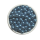 Wachsperlen 6 mm, metallicblau, 300 St&uuml;ck