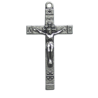 Jerusalemkreuz, 4 cm, silberfarben