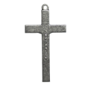 Jerusalemkreuz, 4 cm, silberfarben