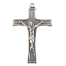 Metallkreuz schlicht, 4,7 cm, silberfarben