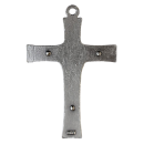 Metallkreuz schlicht, 4,7 cm, silberfarben