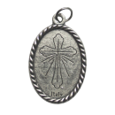 Medaille Maria Knotenl&ouml;serin, 3 cm, silberfarben mit...