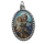 Medaille Heiliger Josef, 3 cm, silberfarben, verzierter Rand