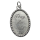 Medaille Heiliger Josef, 3 cm, silberfarben, verzierter Rand