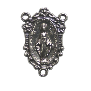 Herzst&uuml;ck wunderbare Medaille, verziert, silberfarben, 2 cm