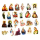 63 Sticker Jesus,Muttergottes, Heilige, verschiedene Motive, 4-7 cm, Aufkleber