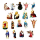 63 Sticker Jesus,Muttergottes, Heilige, verschiedene Motive, 4-7 cm, Aufkleber