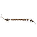 naturfarbener Armband-Rosenkranz aus Olivenholzperlen