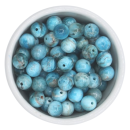 Apatit-Perlen 6 mm, himmelblau, 60 St&uuml;ck