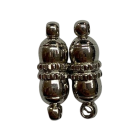 Magnetverschlu&szlig;, 18,5 x 6mm, silberfarben, verziert