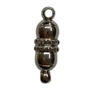 Magnetverschlu&szlig;, 18,5 x 6mm, silberfarben, verziert