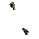 Magnetverschlu&szlig;, 18,5 x 6mm, silberfarben, verziert
