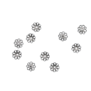 Filigrankappen, silberfarben, 7 mm, 100 St&uuml;ck
