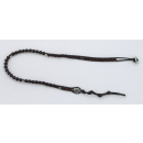 Leder-Armband-Rosenkranz, 5 Ges&auml;tze, Holzperlen
