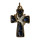 Kreuz " Heiliger Geist ", goldfarben / blau, 3 cm