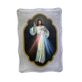 Rosenkranz-Dose "Barmherziger Jesus", 7 x 5 cm