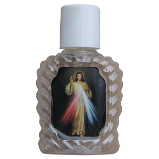 Weihwasserflasche, Kunststoff, "Barmherziger Jesus", 40 ml