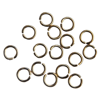 Ringe 6,0 mm, goldfarben, stabil, ( 1 VE = 100 Stk. ) Stärke 1,0 mm