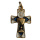 Kreuz " Kelch ", goldfarben / blau, 2,9 cm